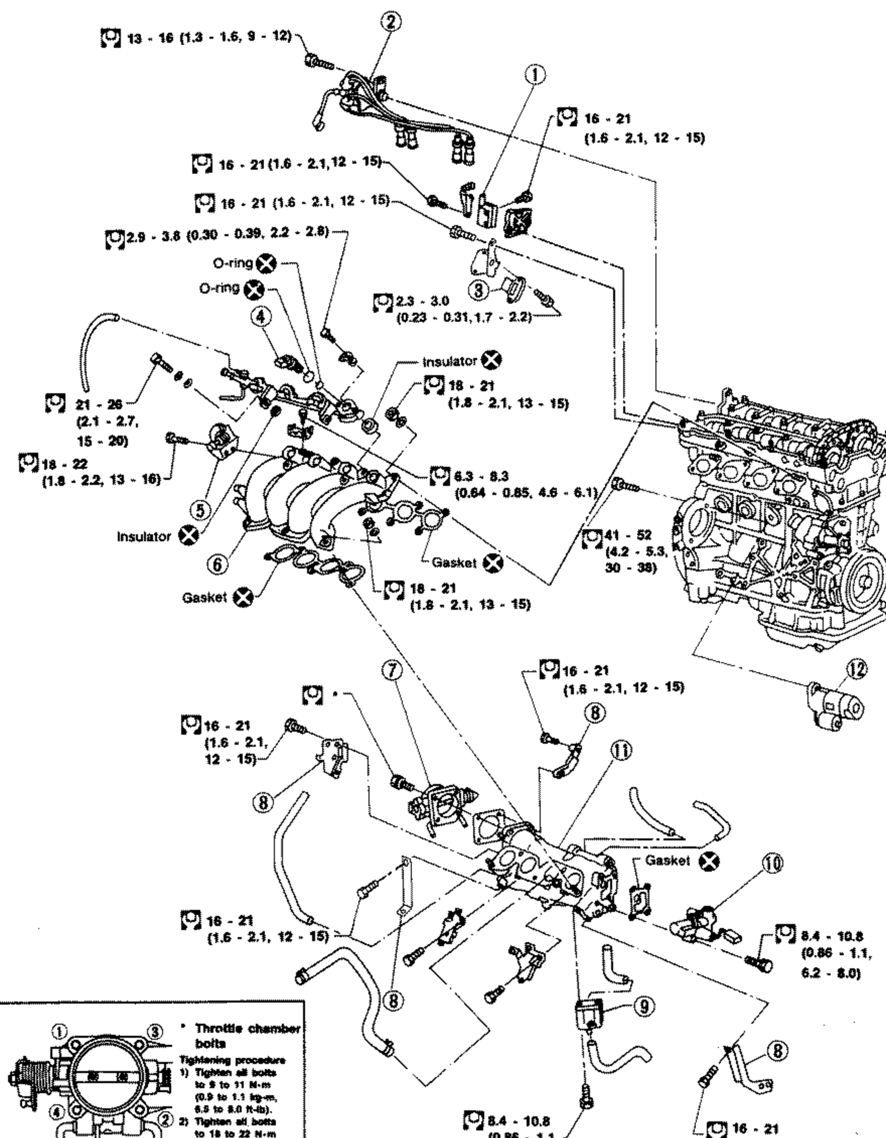 OUTER COMPONENT PARTS - SR20DE