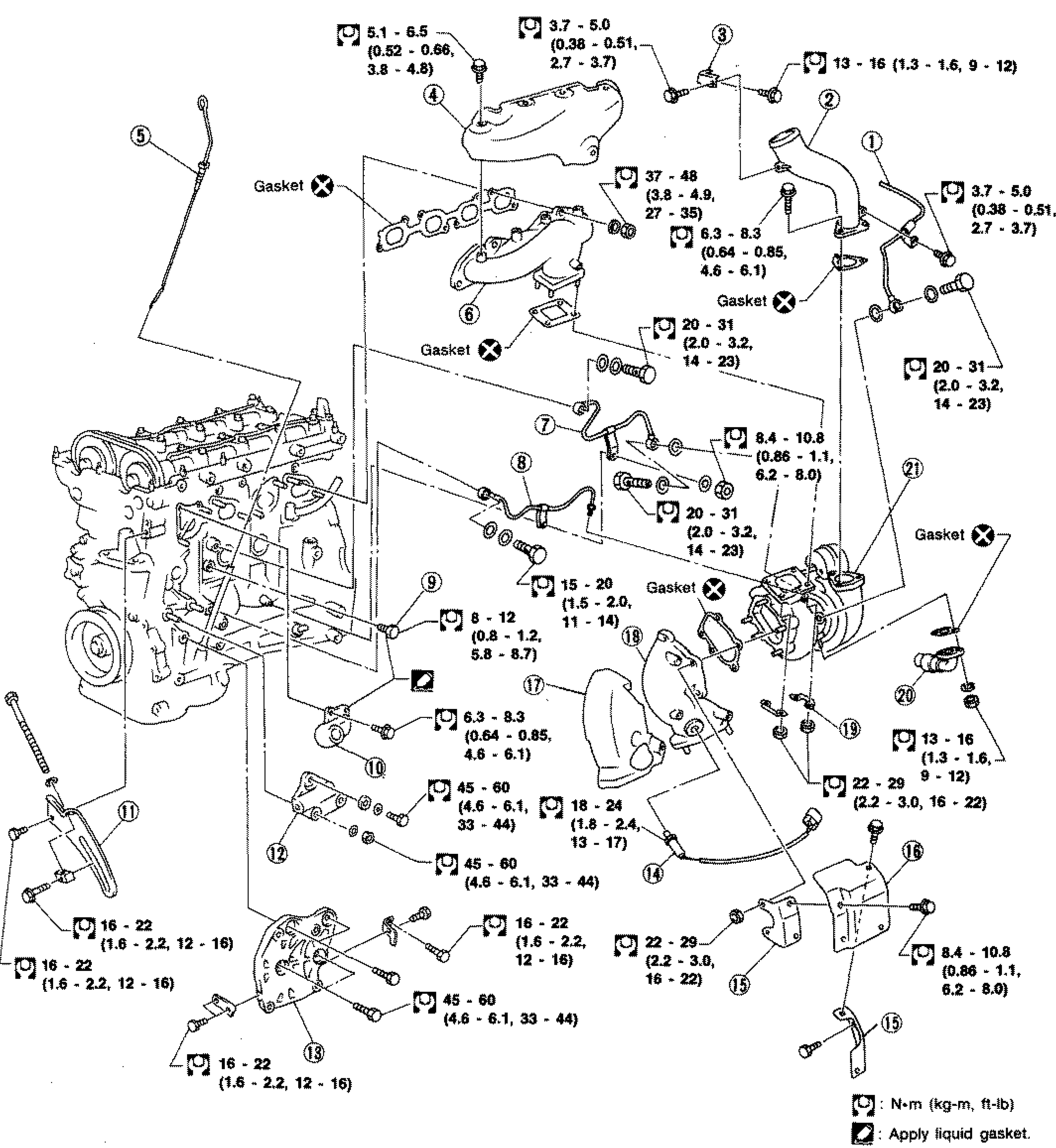 OUTER COMPONENT PARTS - SR20DET