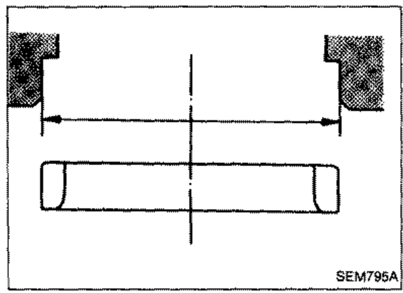 Cross-section showing boring of the old valve seat until it collapses (top) and the reamed valve seat ring (bottom), with width/diameter dimension arrows.