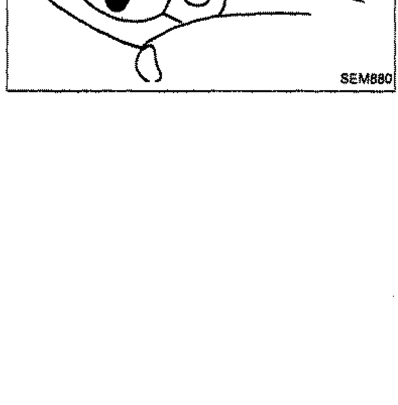 Illustration of a hand holding the Plastigage measurement scale/envelope against a cam bracket cap to measure the crushed Plastigage width against the printed gauge scale.