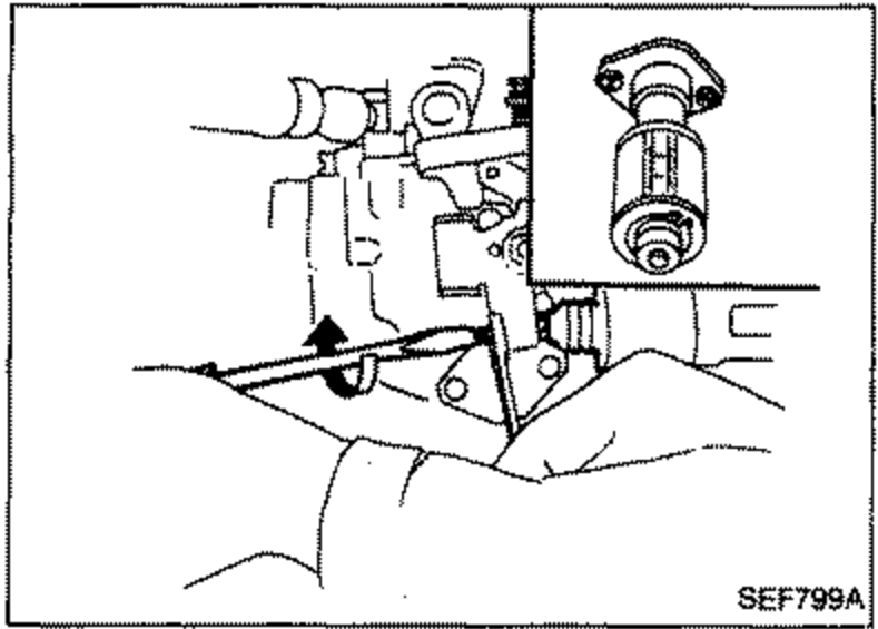 Illustration of the CD20 cold start device area of the injection pump, showing the timer piston stroke adjustment location.